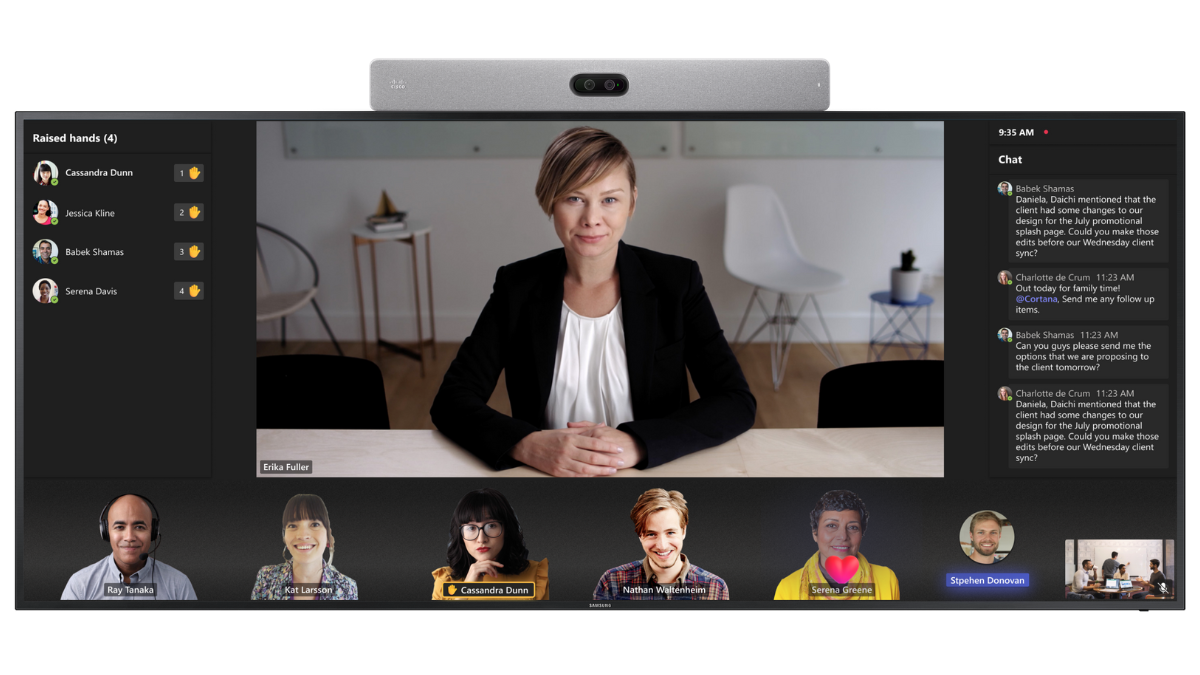 Integrated video solutions for seamless and inclusive hybrid meetings that are easy to use and deploy at scale