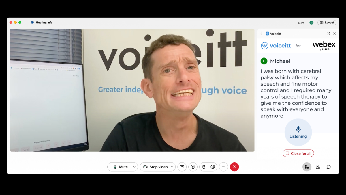 From Webex and Voiceitt, new hope for the speech impaired