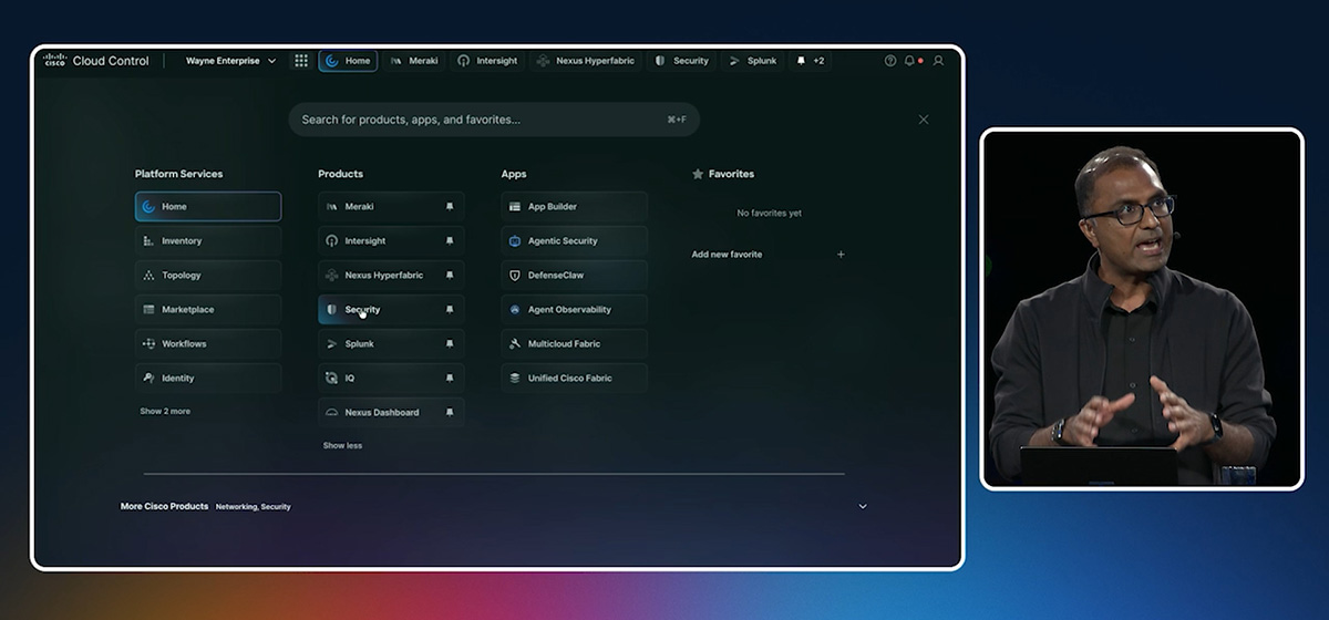 DJ Sampath demonstrates Cisco Cloud Control